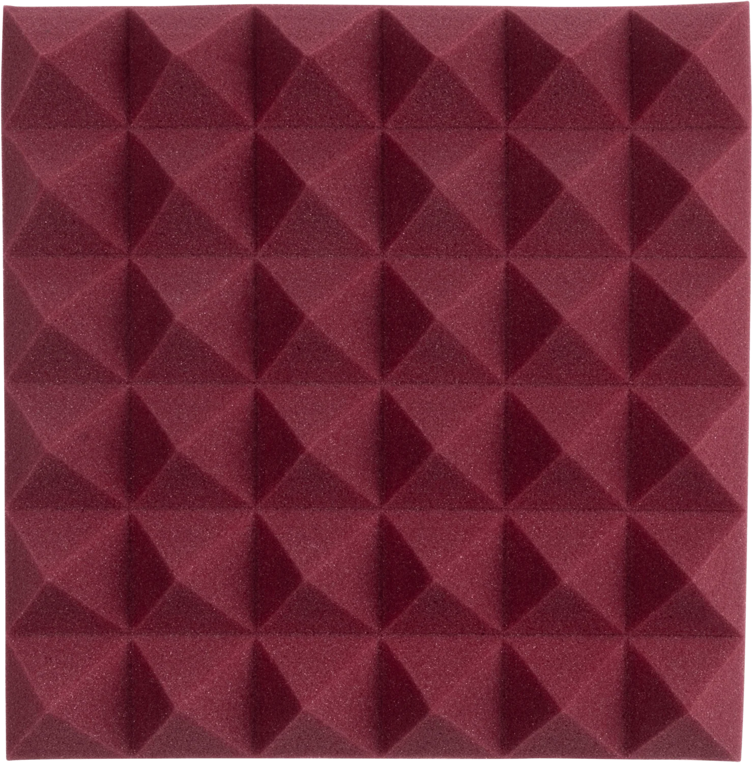 Gator GFW-ACPNL1212PBDY-2PK Pair of 12x12x2-inch Pyramid Foam Burgundy - Image 2