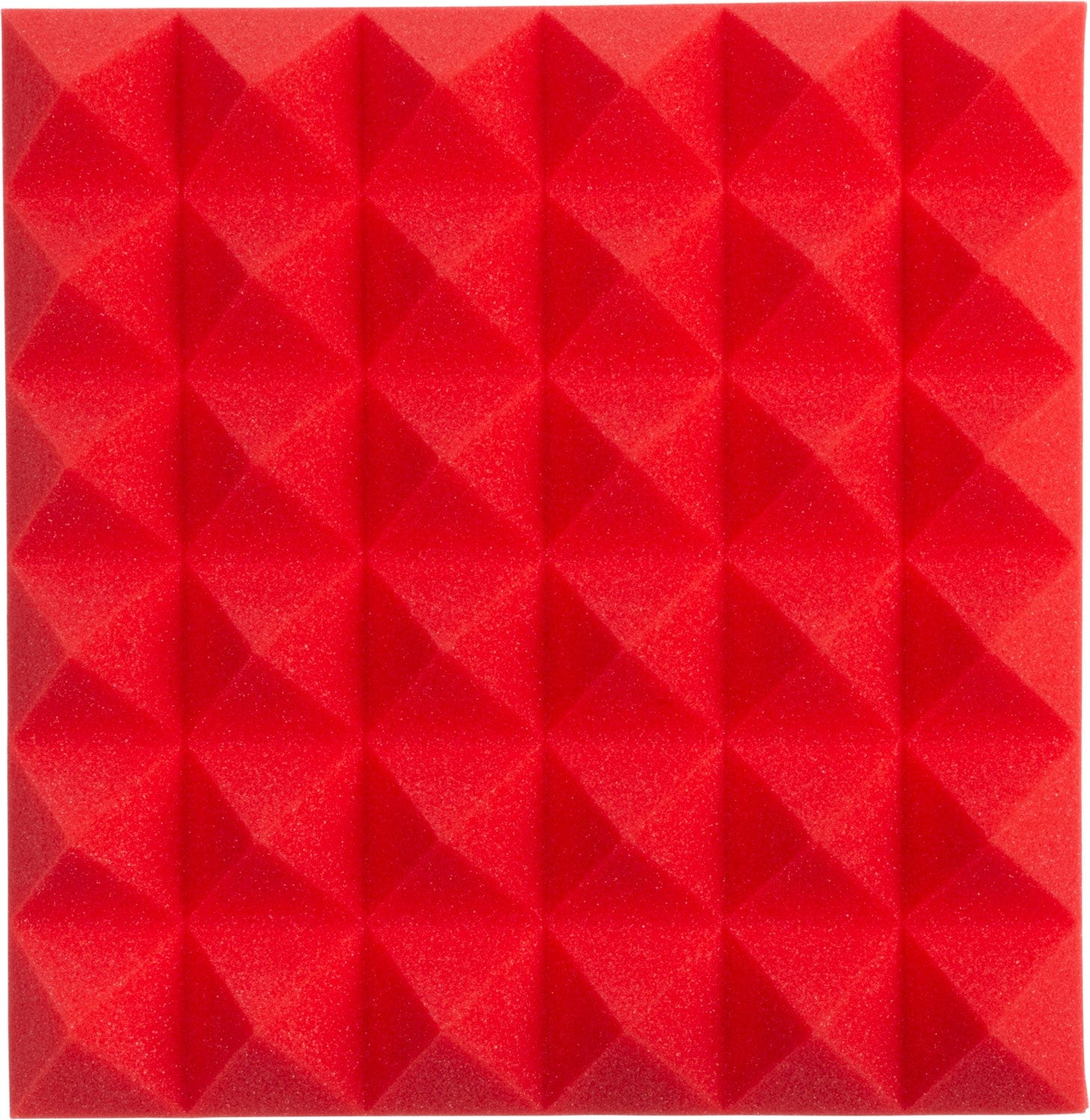Gator GFW-ACPNL1212PRED-2PK Pair of 12x12x2-inch Pyramid Foam Red - Image 2