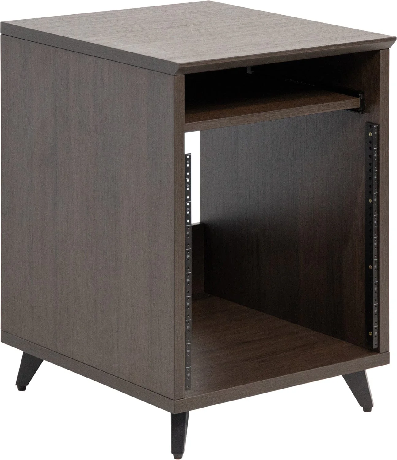 Gator GFW-ELITEDESKRK-B Elite Furniture 10U Rack Table Dark Walnut - Image 2