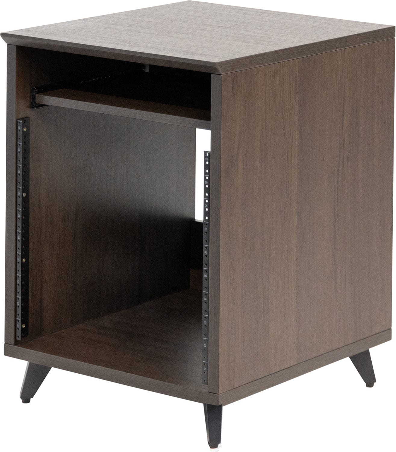 Gator GFW-ELITEDESKRK-B Elite Furniture 10U Rack Table Dark Walnut - Image 3