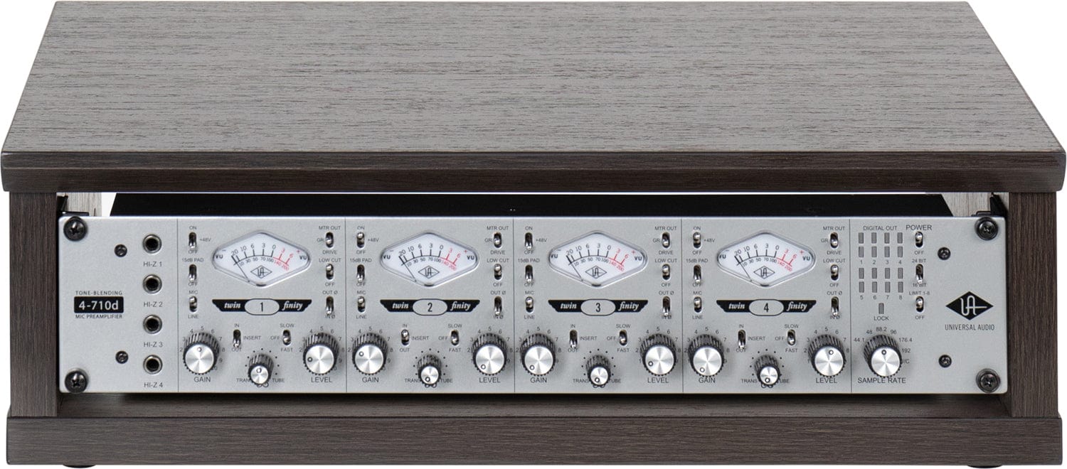 Gator GFW-ELITERK-2U-B Elite Furniture 2U Desktop Studio Rack Walnut