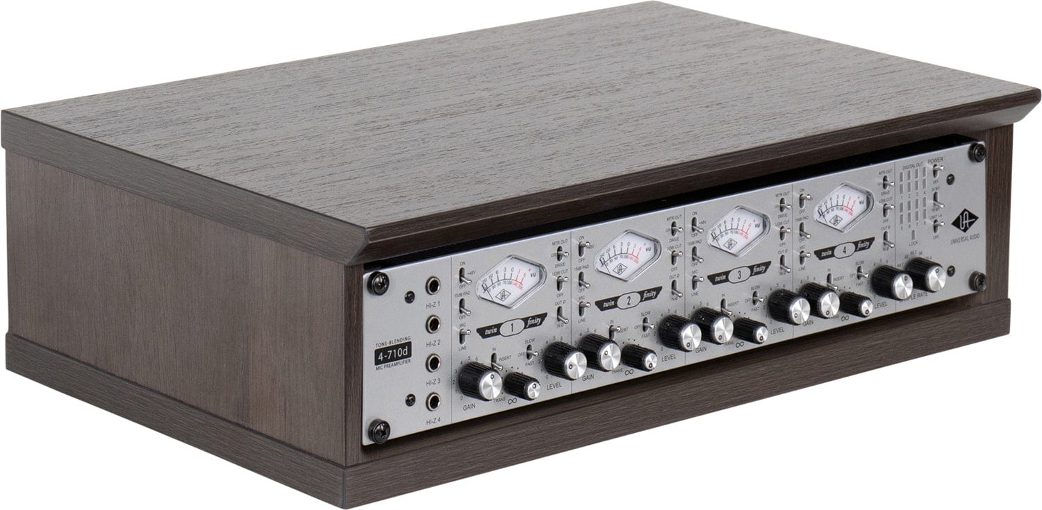 Gator GFW-ELITERK-2U-B Elite Furniture 2U Desktop Studio Rack Walnut - Image 2