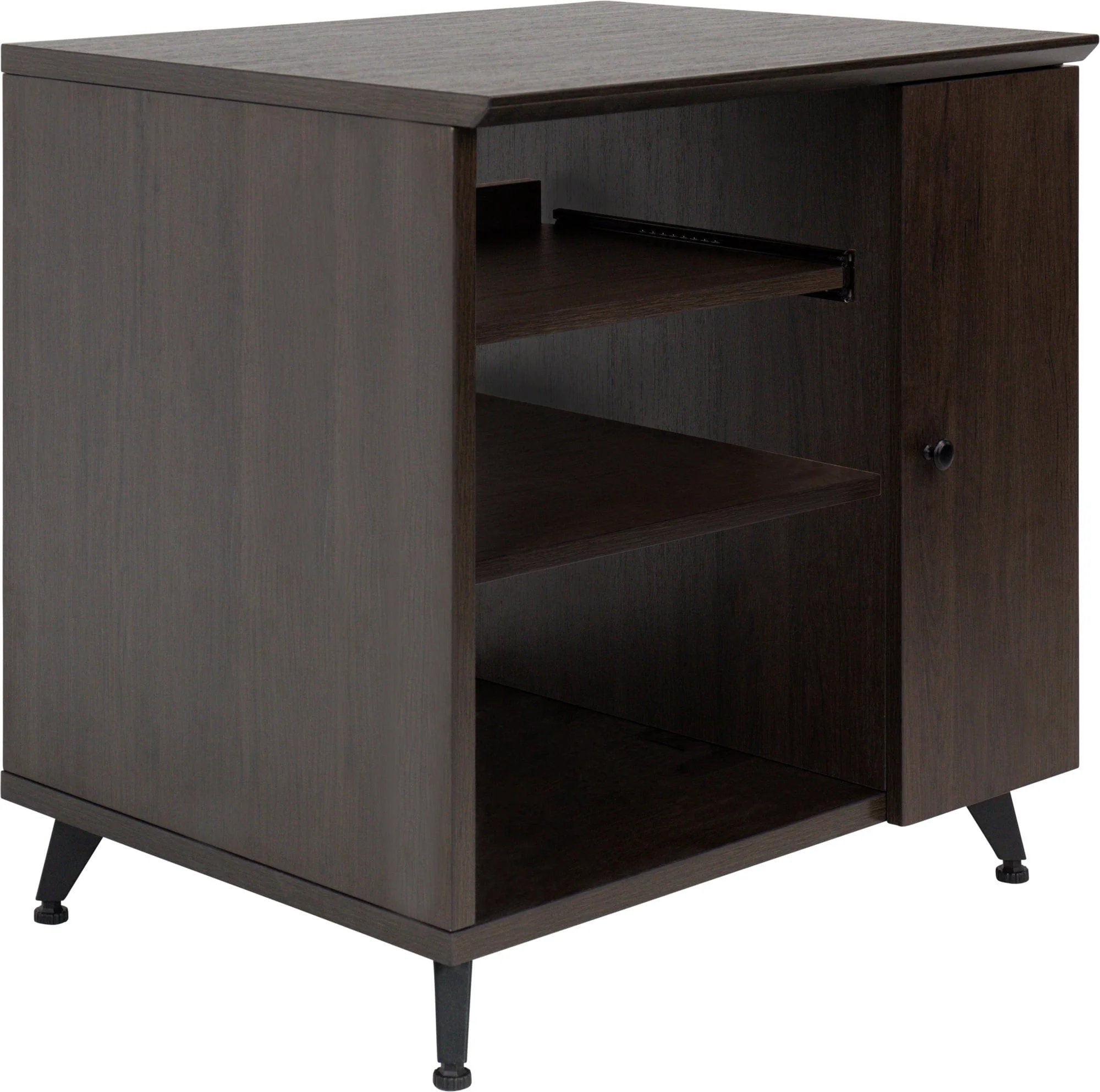 Gator GFW-ELITESIDECAR-B Elite Furniture Rolling Rack Sidecar Walnut - Image 3