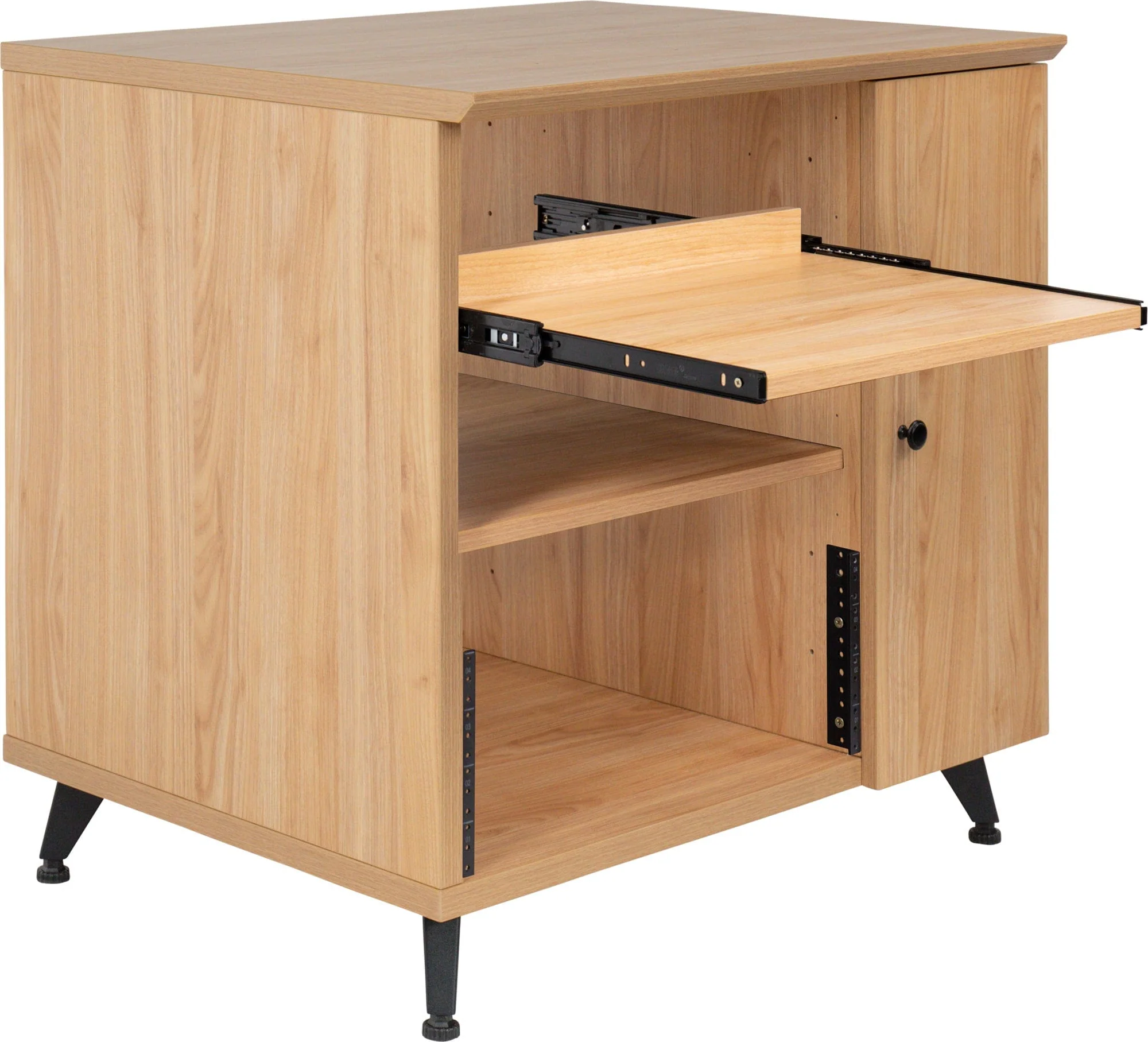 Gator GFW-ELITESIDECAR-M Elite Furniture Rolling Rack Sidecar Maple - Image 4