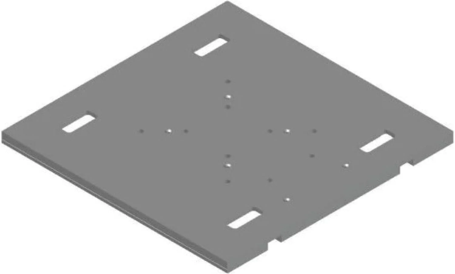 Global Truss DT-GP-BASE36-BLK Heavy Duty Raised 36-Inch Aluminum Truss Plate - Black