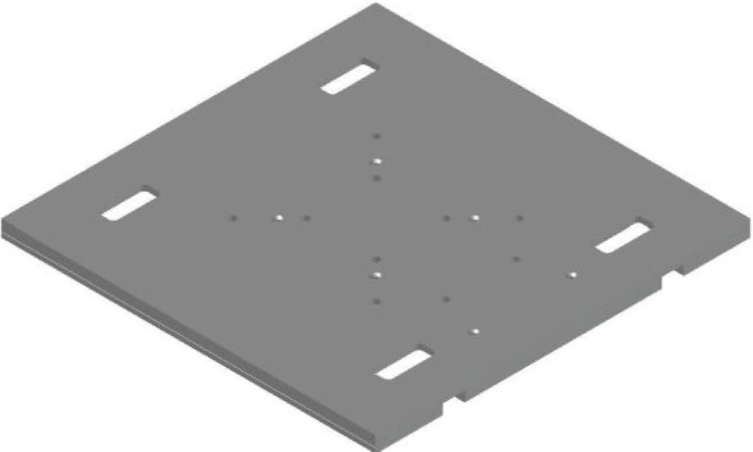 Global Truss DT-GPBASE36 Heavy Duty Raised 36-Inch Aluminum Truss Plate