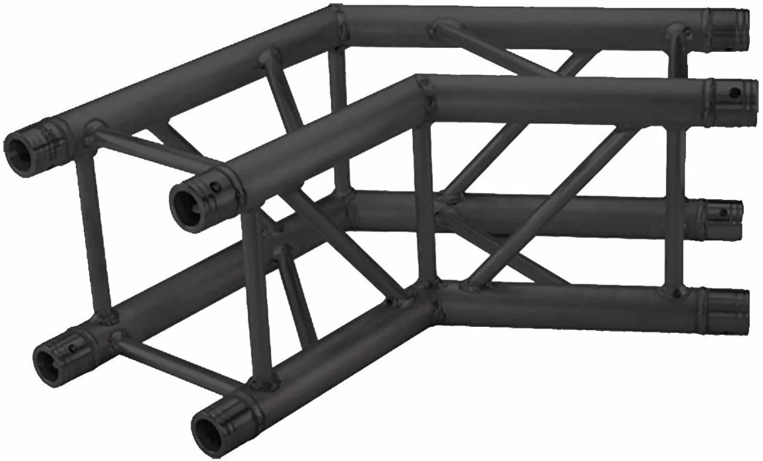 Global Truss SQ-4123-BLK-MTE 2-Way 135 Degree F34 Truss Corner - Black Matte - Image 2