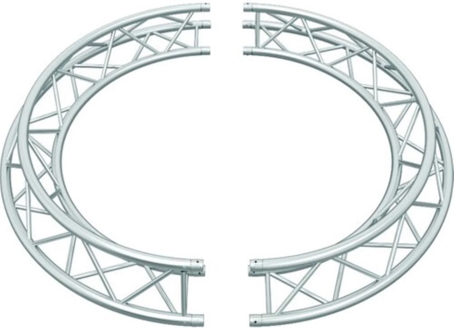Global Truss TR-C2-180-KIT 6.56-Foot (2M) OD Triangular Truss Circle Kit - 2x 180 Degree Arcs
