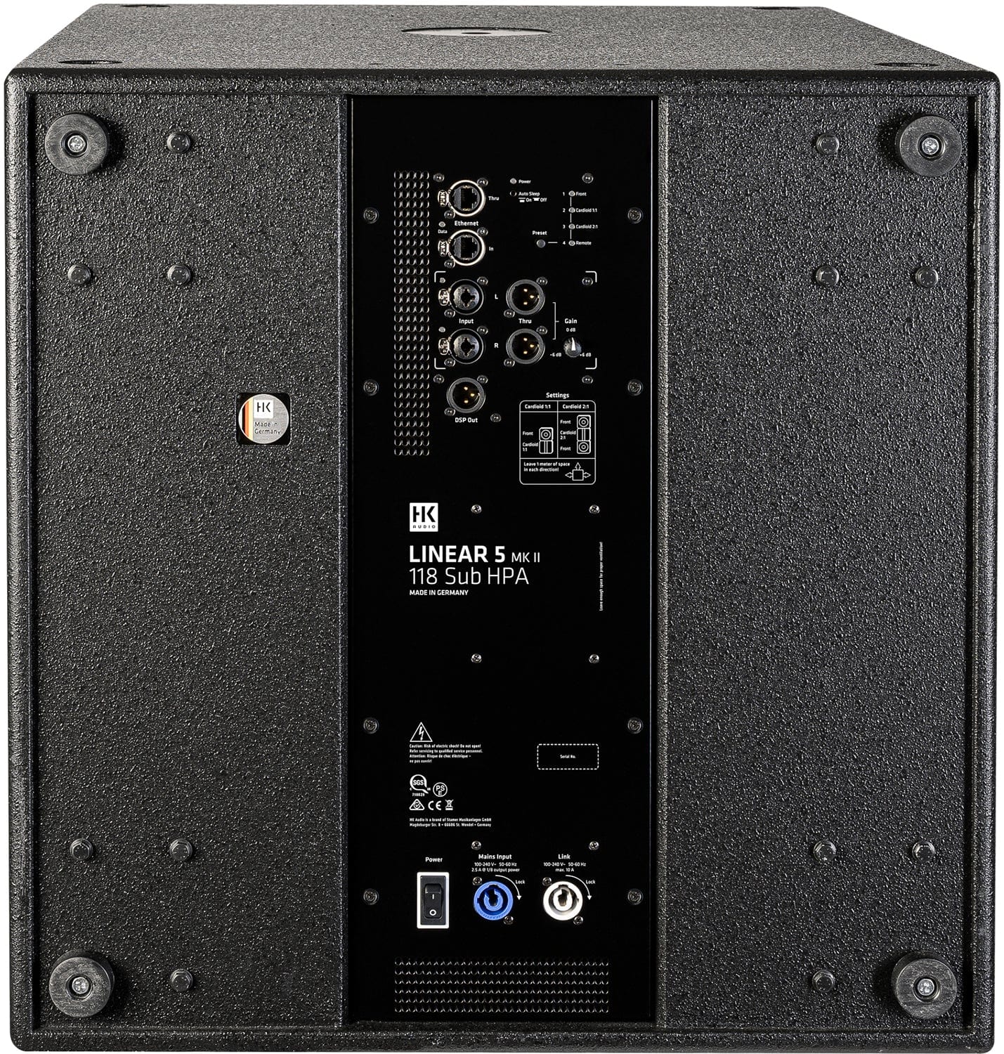 HK Audio Linear 5 MKII 118 Sub HPA 1500 Watt 18 Inch Subwoofer - Image 4