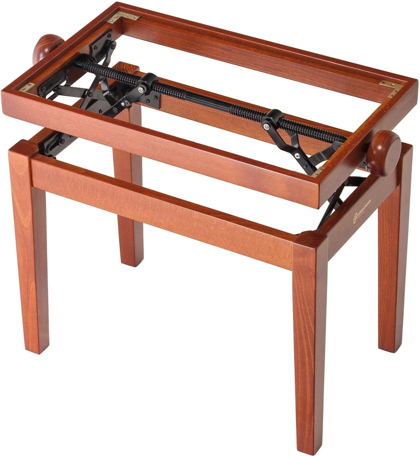 K&M 13740.000.28 Wooden Frame Piano Bench - Cherry Matte - Image 3