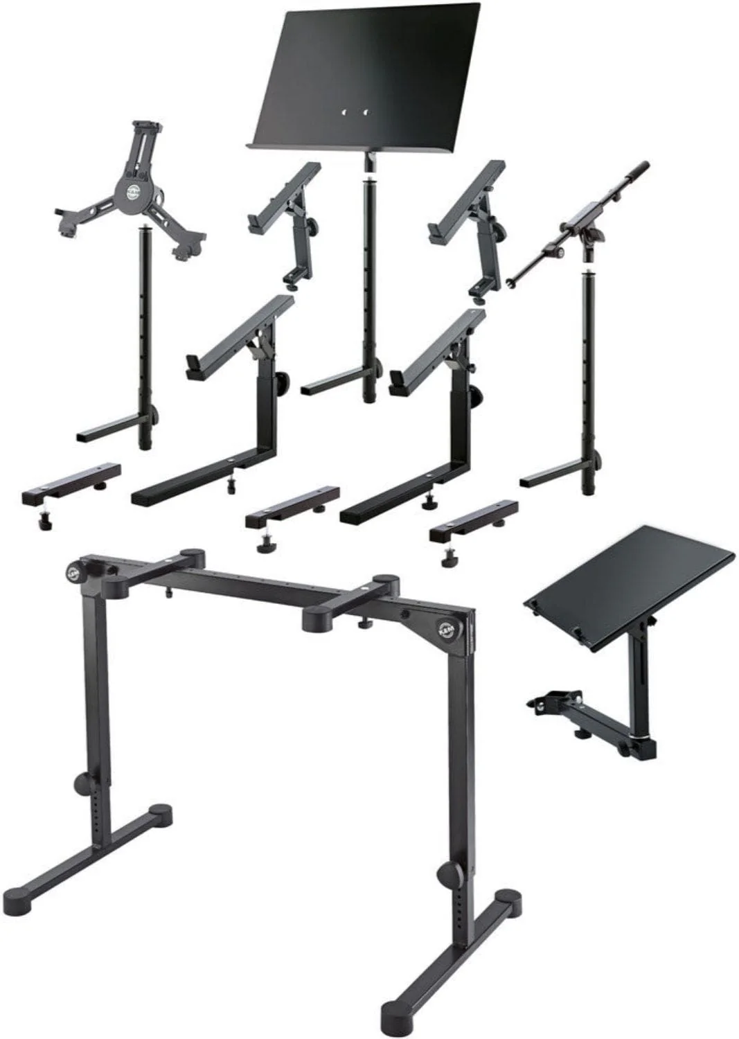 K&M 18820.019.55 Omega Pro Table-Style Keyboard Stand - Black - Image 6