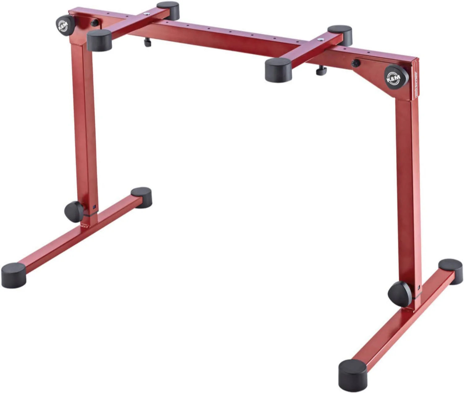 K&M 18820.019.91 Omega Pro Table-Style Keyboard Stand - Ruby Red - Image 2
