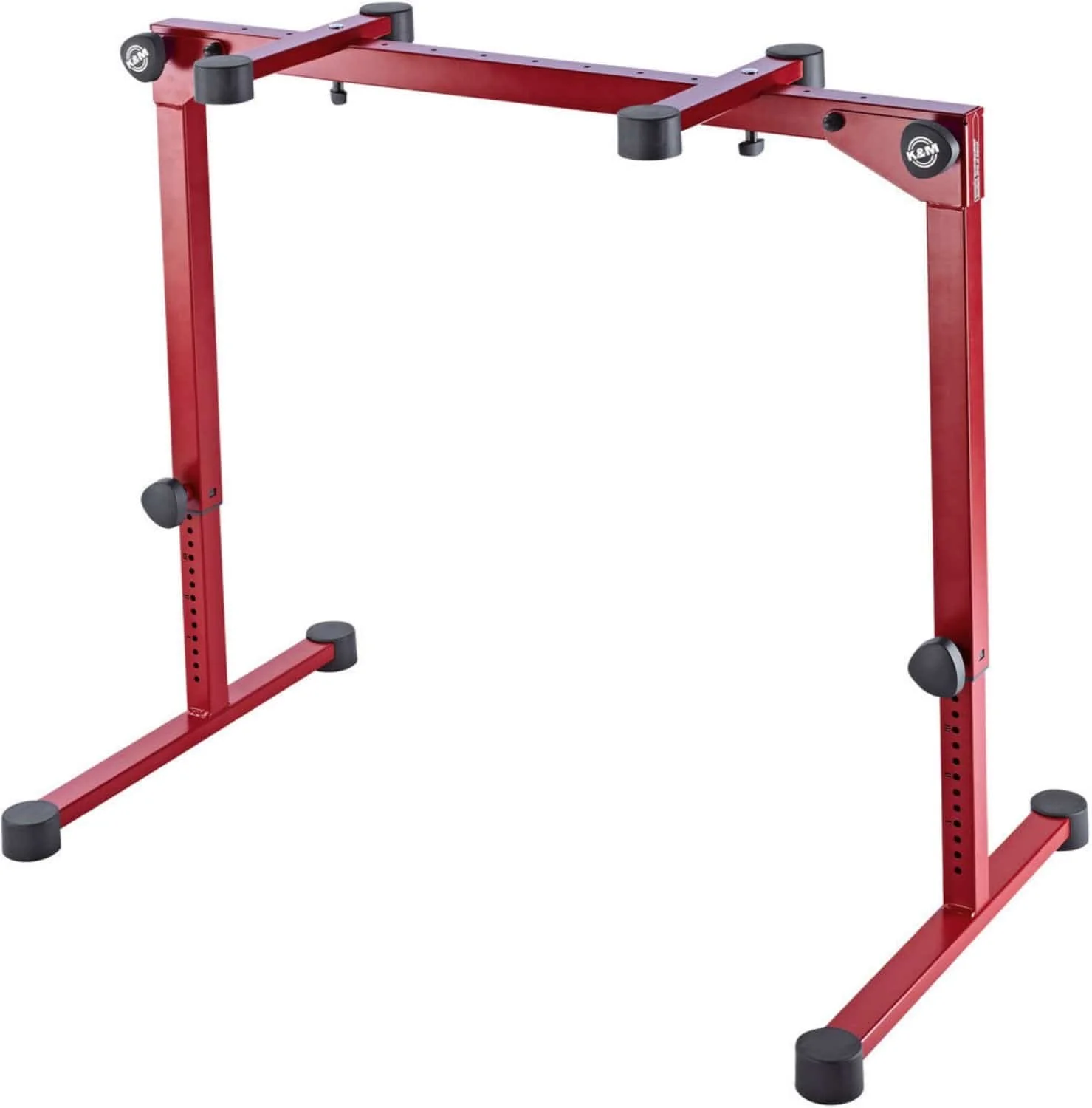 K&M 18820.019.91 Omega Pro Table-Style Keyboard Stand - Ruby Red - Image 3
