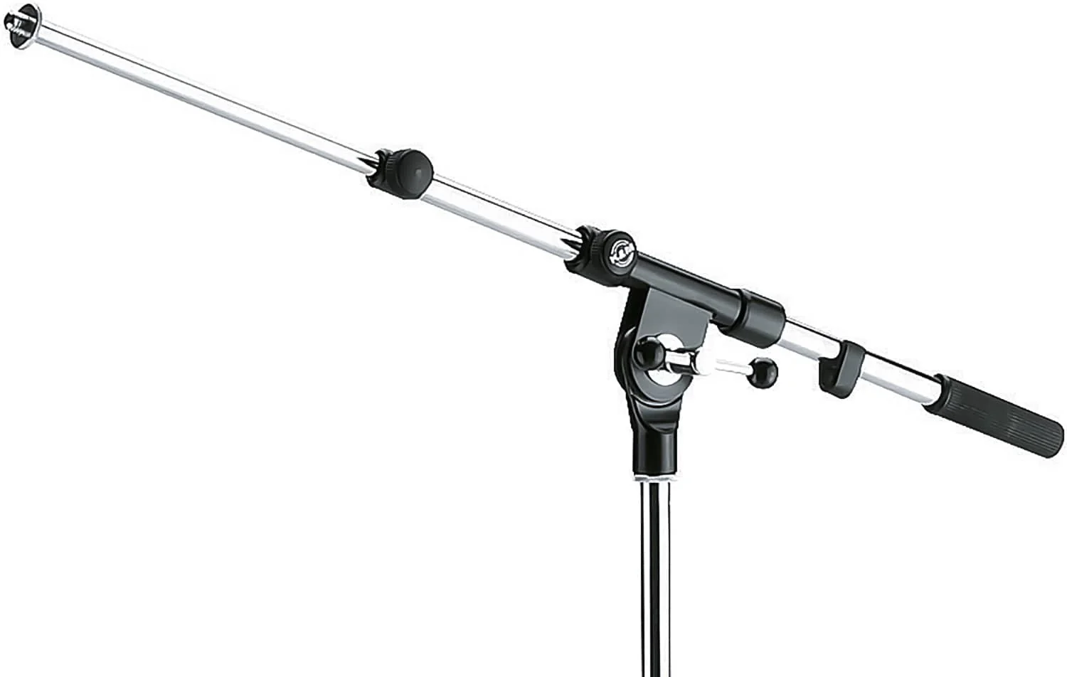 K&M 21090.500.02 Microphone Stand with Telescopic Boom Arm - HT 35.433 to 63.189-Inch - Chrome - Image 2