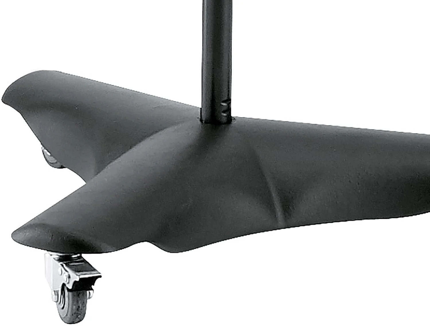 K&M 21430.500.55 Overhead Microphone Stand with 3 Lockable Castor Wheels - Black - Image 5