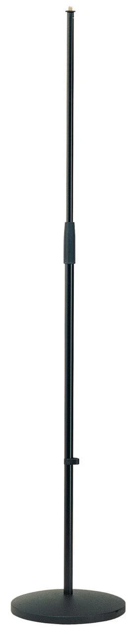 K&M 26010.500.55 Microphone Stand - Cast-Iron Round Base - 34.252 to 62.008 Inch Height - Black