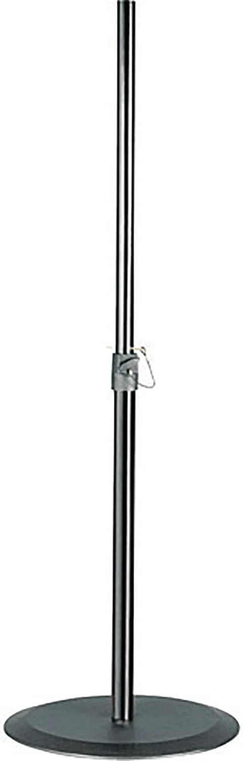 K&M 26750.000.55 Speaker Stand - Cast-Iron Round Base - HT 37.40 to 56.29" - Black