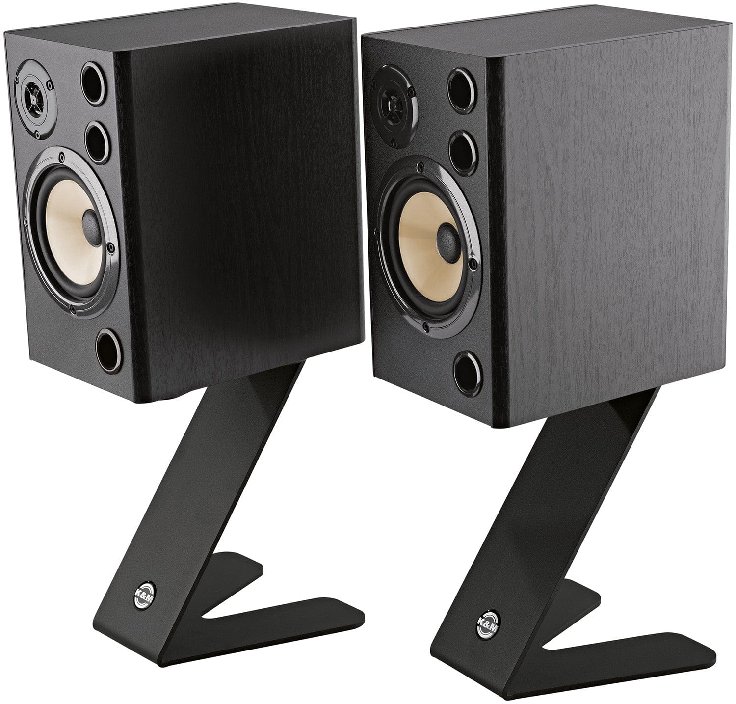 K&M 26773.000.56 2x Table Monitor Stand Pack - Z-Stand - Structured Black - Image 2