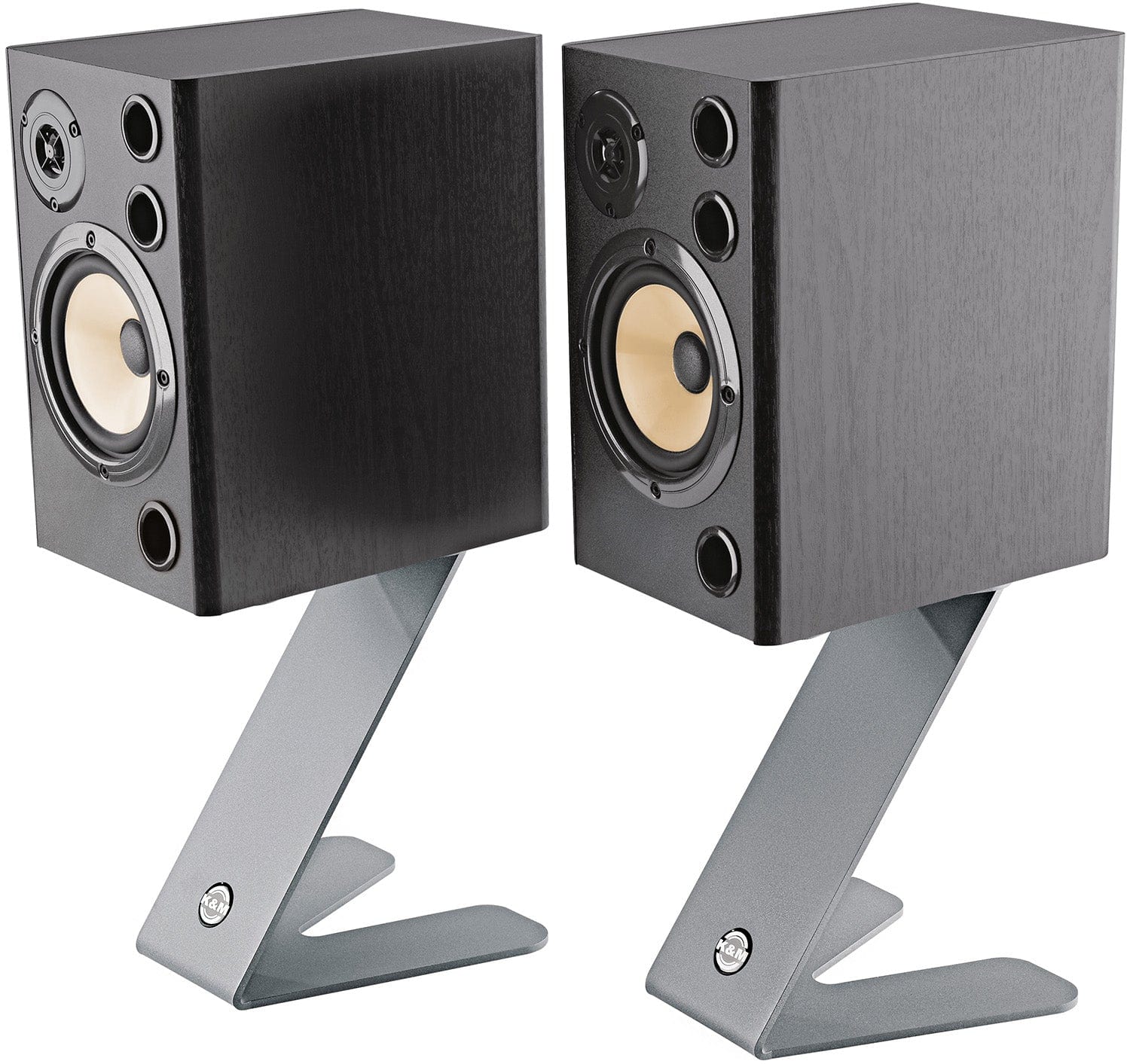 K&M 26773.000.87 Table Monitor Stands - 2x Z-Stands - Gray - Image 2