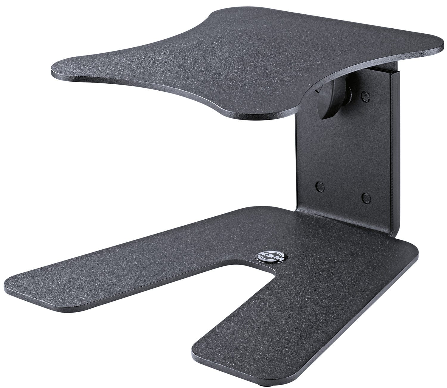 K&M 26774.000.56 Table Monitor Stand - 9.055 x 9.842 Inch Support Tray -Structured Black - Image 2
