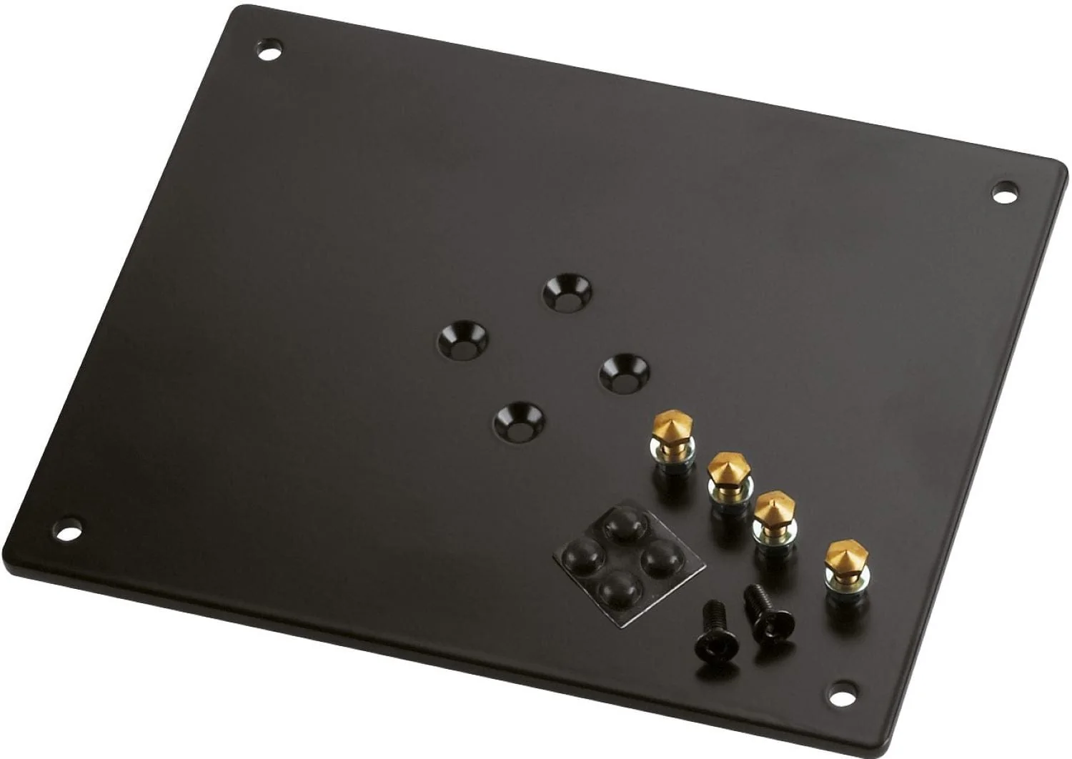 K&M 26792.024.56 Bearing Plate for Monitors - 9.449 x 0.197 x 7.874 Inch - Structured Black