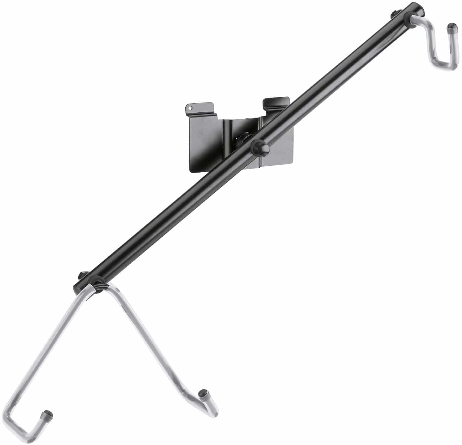 K&M 44185.000.55 Product Holder for Electric Guitar - Slatwall Mount - Black