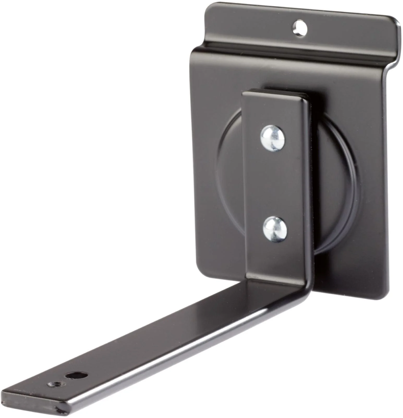 K&M 44192.000.55 Universal Holder for Slat Walls - Black
