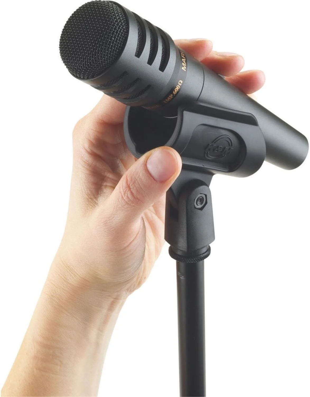 K&M 85070.510.55 Microphone Clip 10-Pack - Black - Image 3