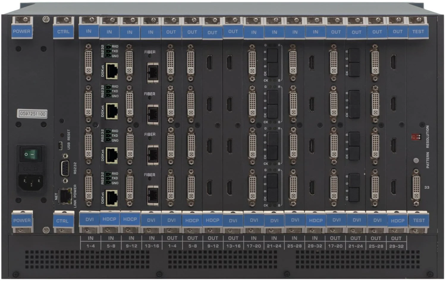 Kramer VS-3232DN-EM/STANDALONE 6U Digital Frame with 16 Slots - Image 2