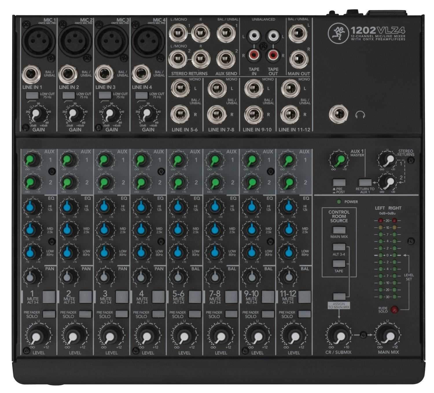 Mackie 1202VLZ4 12-Channel PA Mixer
