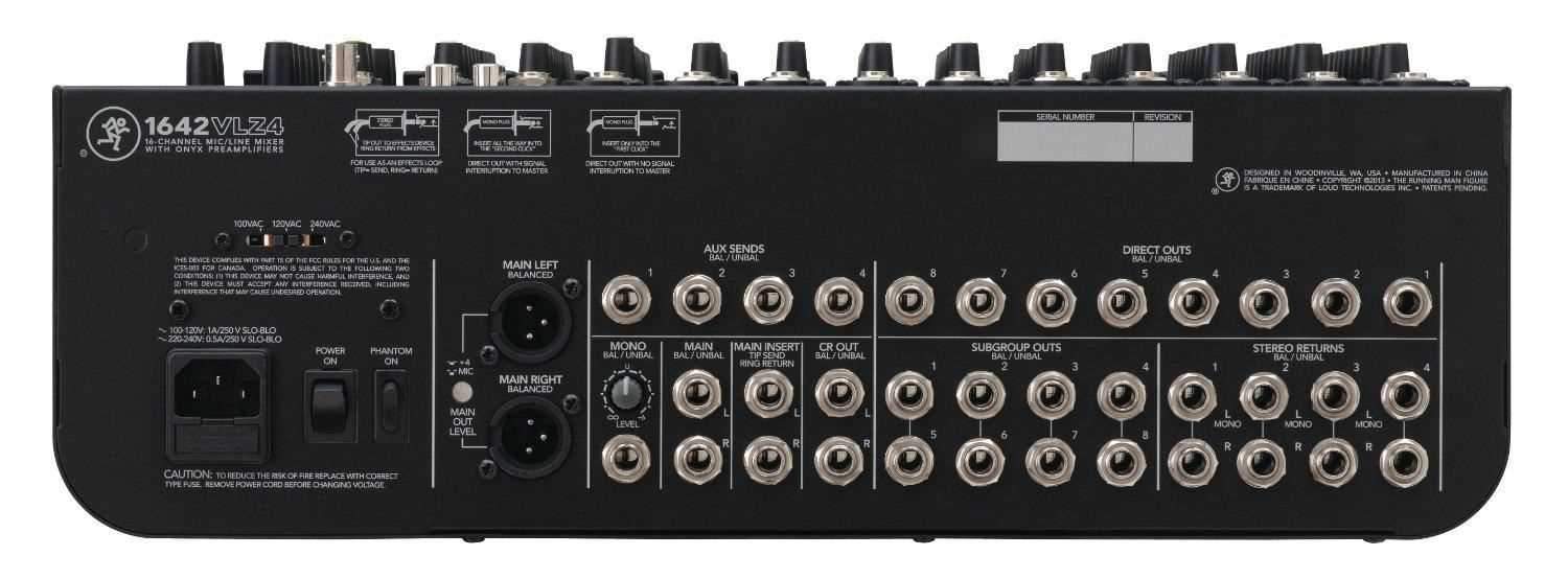 Mackie 1642 VLZ4 16 Ch 4 Bus PA & Recording Mixer - Image 4
