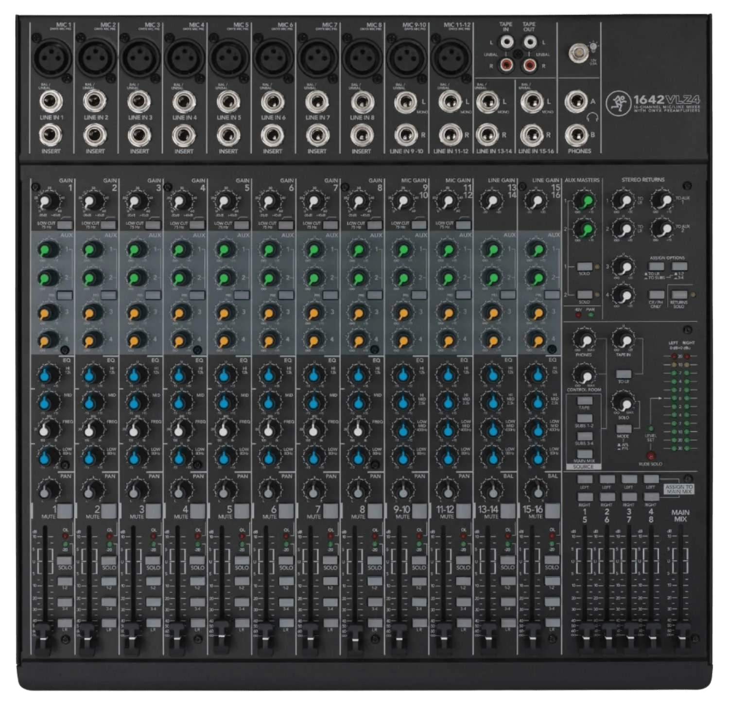 Mackie 1642 VLZ4 16 Ch 4 Bus PA & Recording Mixer - Image 6