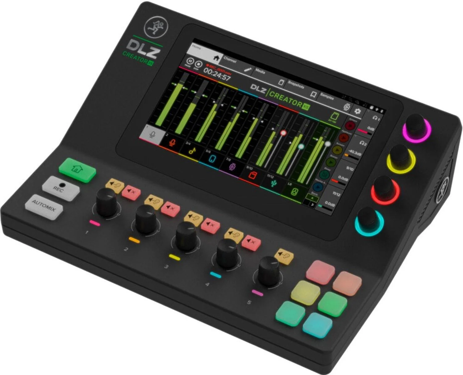 Mackie DLZ Creator XS Compact Adaptive Digital Mixer for Podcasting and Streaming with Mix Agent - Image 6