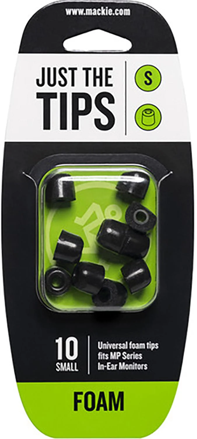 Mackie MP Series Small Foam Black Tips Kit for In-Ear Monitors