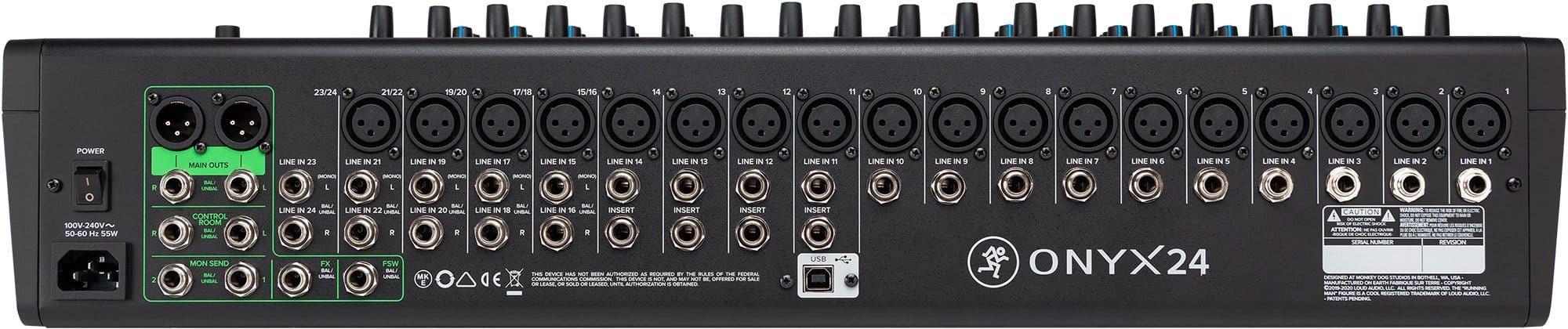 Mackie Onyx24 24-Channel Analog Mixer w/ Multi-Track USB - Image 4