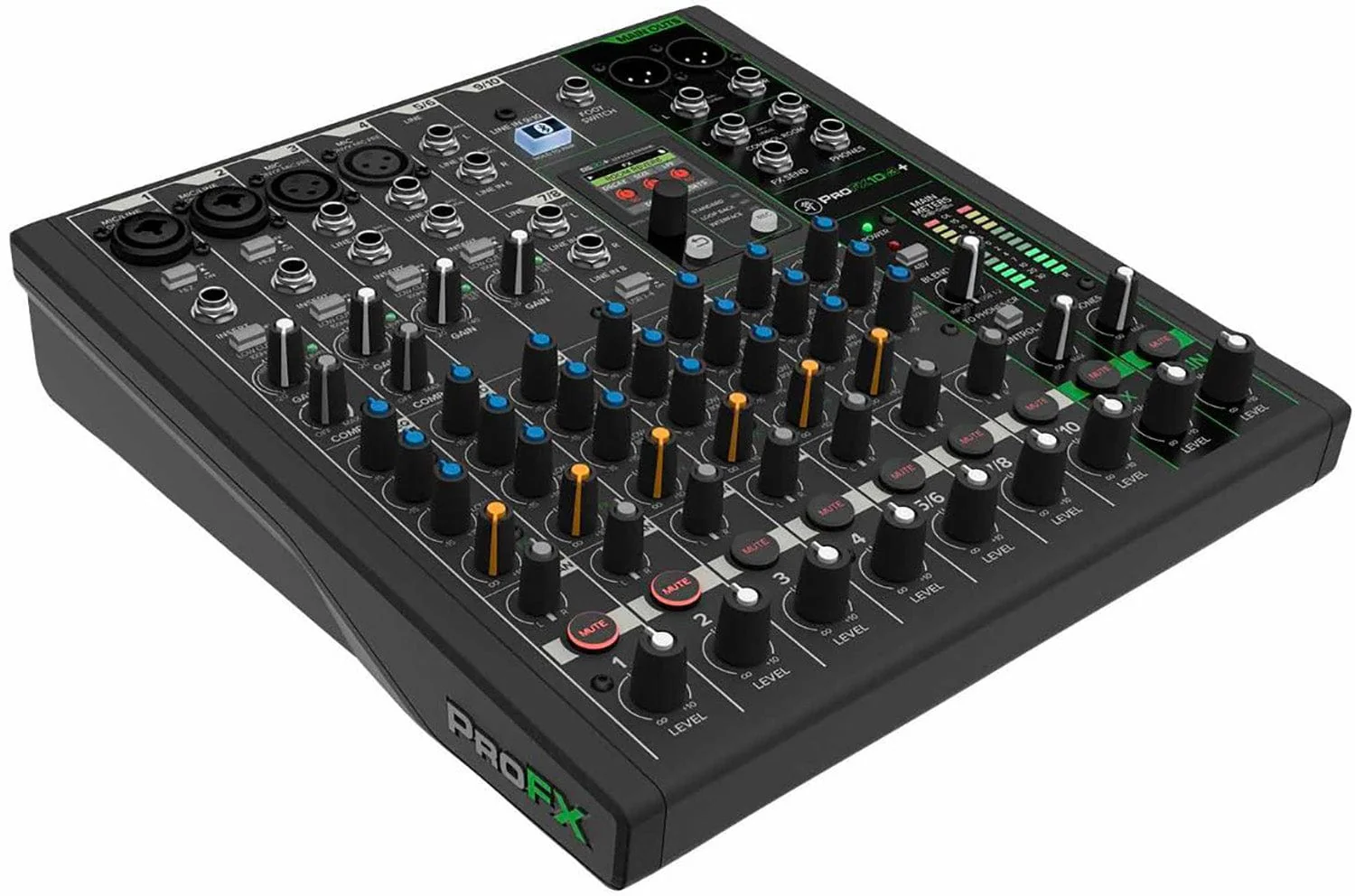 Mackie ProFX10v3+ 10-Channel Analog Mixer with Enhanced FX / USB Recording and Bluetooth
