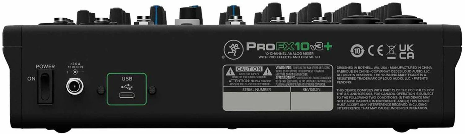 Mackie ProFX10v3+ 10-Channel Analog Mixer with Enhanced FX / USB Recording and Bluetooth - Image 6