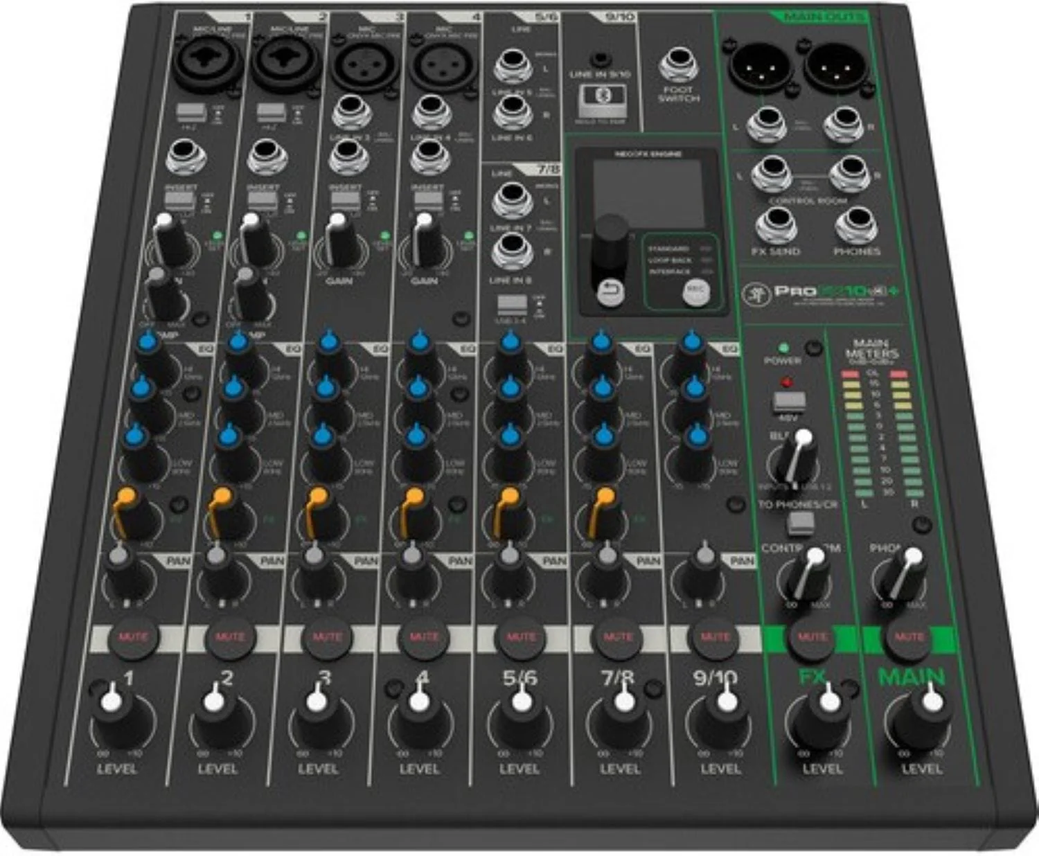 Mackie ProFX10v3+ 10-Channel Analog Mixer with Enhanced FX/USB Recording Modes/Bluetooth - Image 3