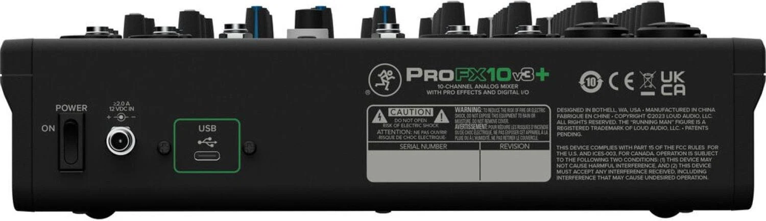 Mackie ProFX10v3+ 10-Channel Analog Mixer with Enhanced FX/USB Recording Modes/Bluetooth - Image 9