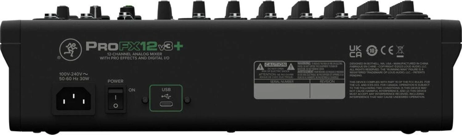 Mackie ProFX12v3+ 12-Channel Analog Mixer with Enhanced FX/USB Recording Modes/Bluetooth - Image 9