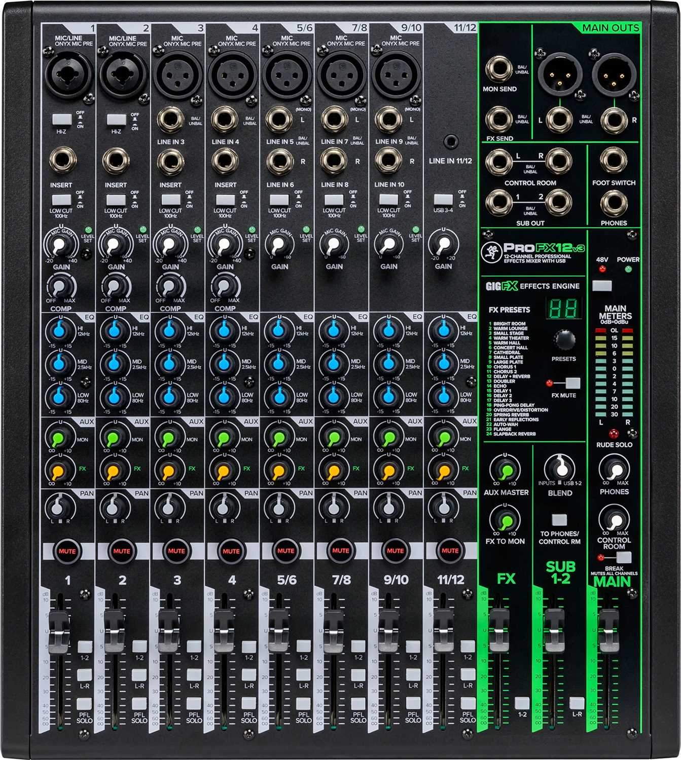 Mackie ProFX12v3 12-Channel Effects Mixer with USB - Image 6