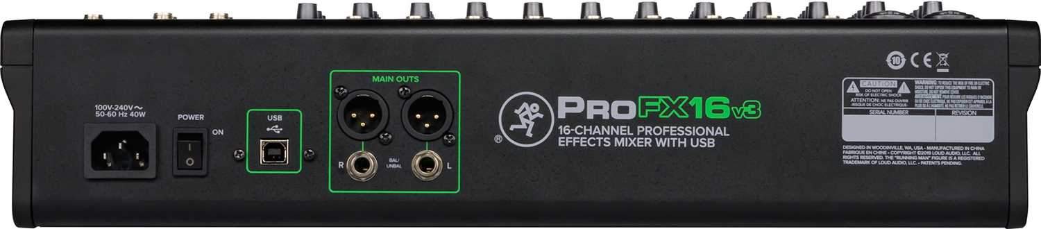 Mackie ProFX16v3 16-Channel 4-Bus Effects Mixer with USB - Image 5