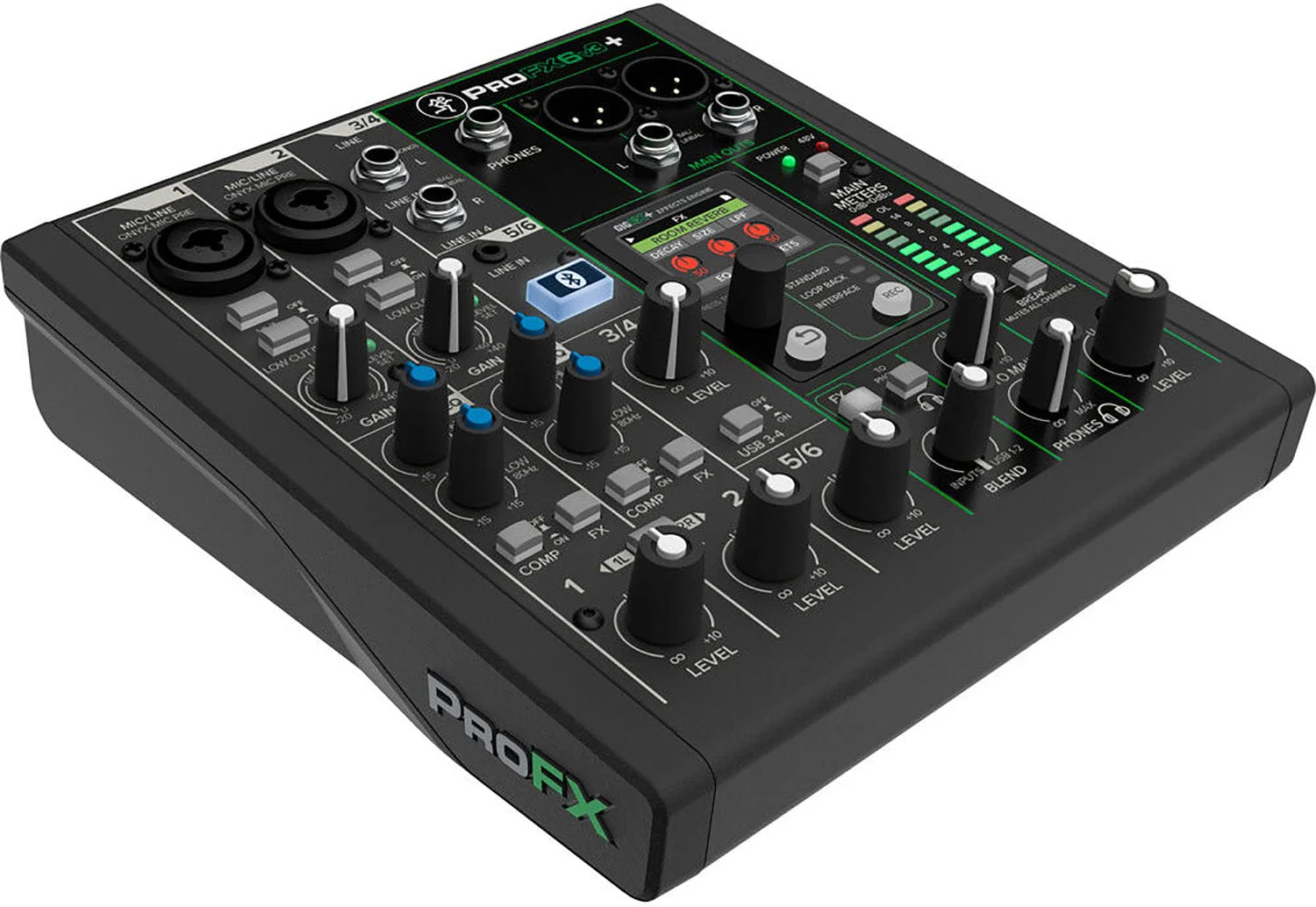 Mackie ProFX6v3+ 6-Channel Analog Mixer with Enhanced FX / USB Recording and Bluetooth - Image 2
