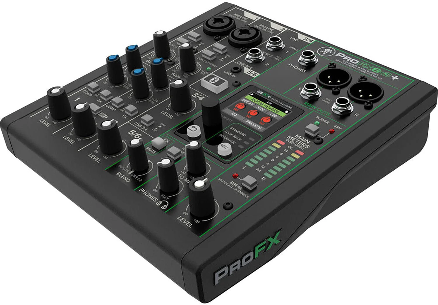 Mackie ProFX6v3+ 6-Channel Analog Mixer with Enhanced FX / USB Recording and Bluetooth - Image 7