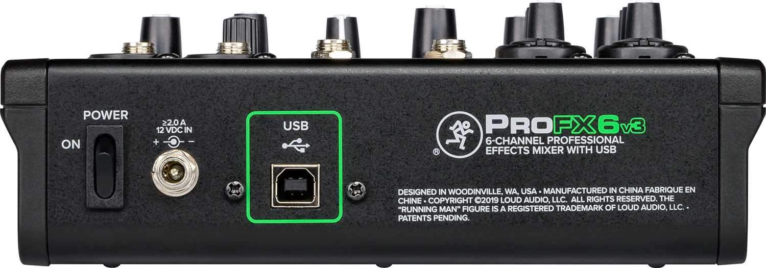 Mackie ProFX6v3 6-Channel Effects Mixer with USB - Image 5