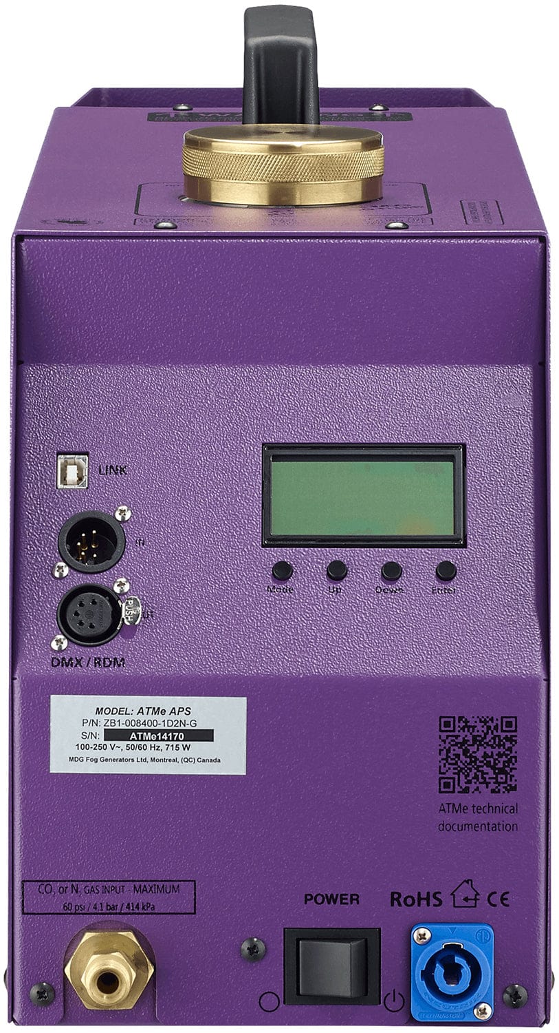 MDG ATMe Single High Output Haze Generator with Onboard DMX - Image 4