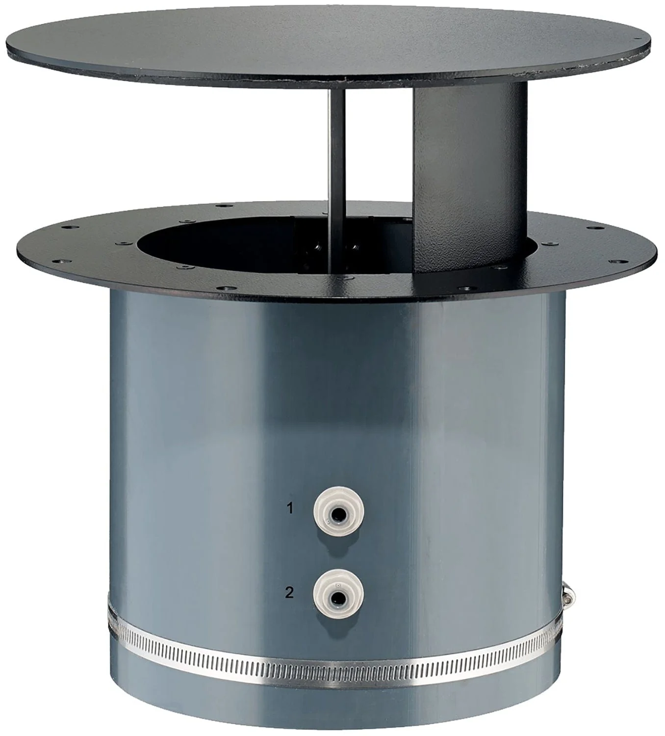 MDG DMX/RDM Pneumatic Round Floor Pocket - 5 Inch Fog Input - Image 4