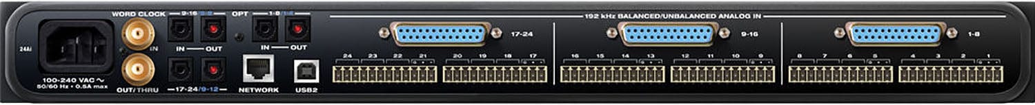 MOTU 24AI USB-2 / AVB Ethernet Audio Interface with 24 Channels of Analog Input and DSP - Image 4