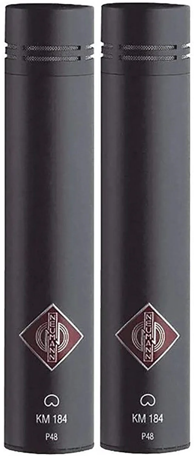 Neumann KM-184-MT-STEREOSET Stereo Microphone Set - 2x KM 184/2x SG 21 BK/2x WNS 100/Box - Black - Image 2