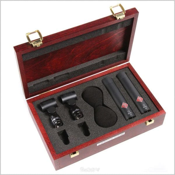 Neumann KM-185-MT-STEREOSET Stereo Microphone Set with 2x KM 185/2x SG 21 BK/2x WNS 100/Box - Black - Image 2